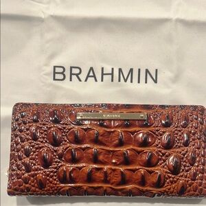 Brahmin Crocodile Embossed Ady Wallet - Excellent Condition